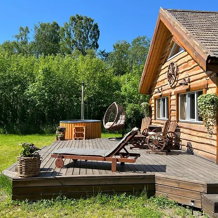 Holiday home Hobu House - A Cozy, Private With A Hot Tub By The Forest Near *